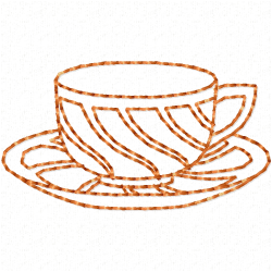 Mugs Embroidery Design 2